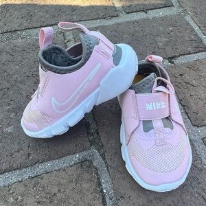 Nike Kids Pink and Gray Slip-On Sneakers